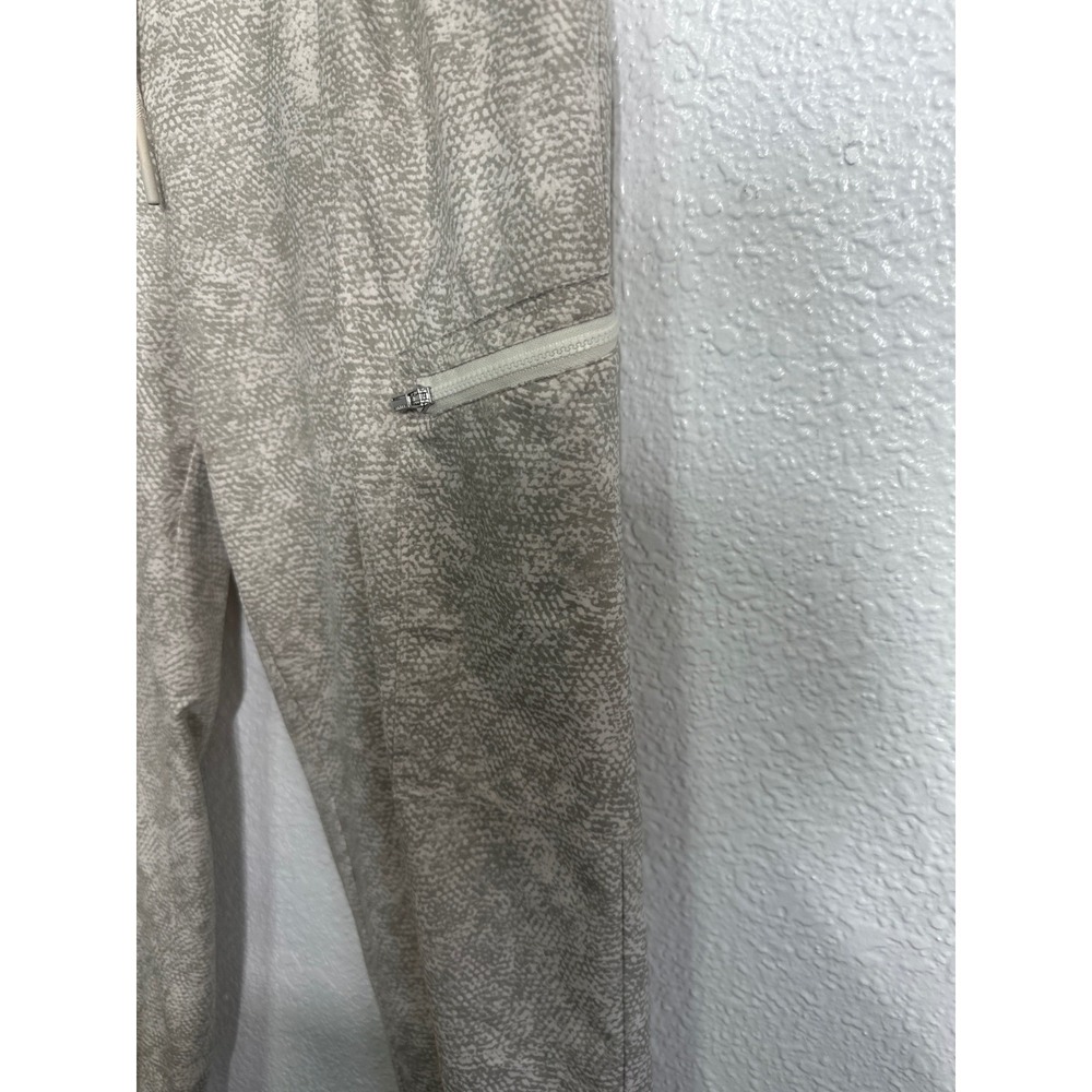 Athleta Venture Printed Pant Jogger Cargo Beige Textured Size 12 - Picture 11 of 16